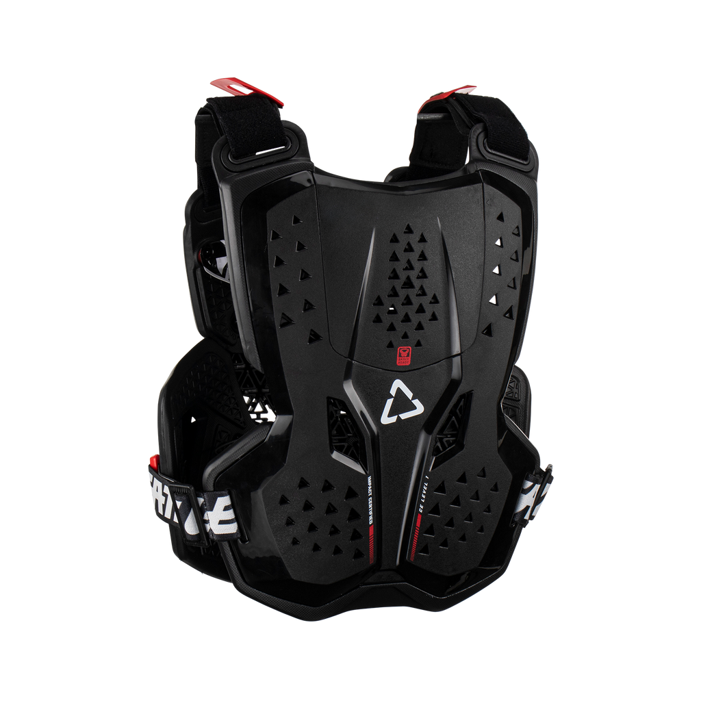 PEITORAL LEATT 3.5 JUNIOR PRETO/VERMELHO - L/XL - 5023051000
