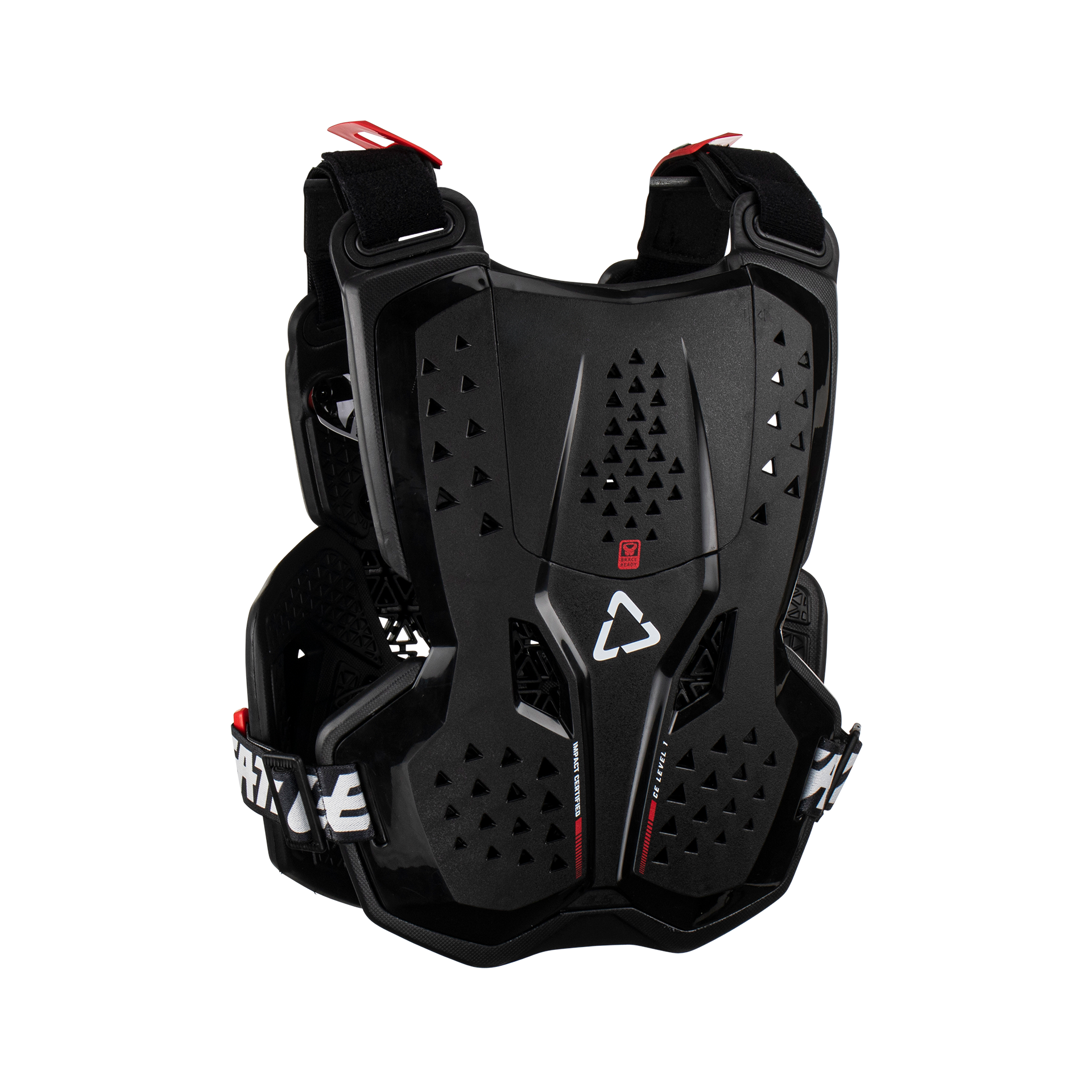 PEITORAL LEATT 3.5 JUNIOR PRETO/VERMELHO - L/XL - 5023051000