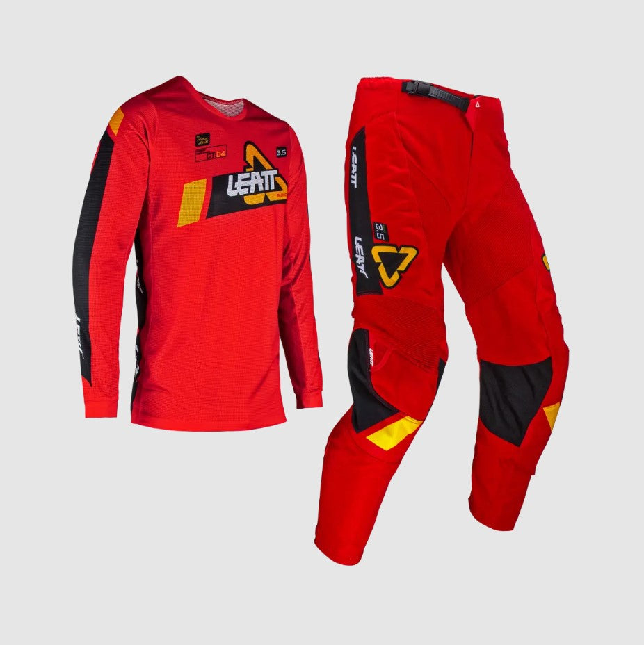CALCA+CAMISOLA LEATT 3.5 VERMELHO - S - 5024080621 -