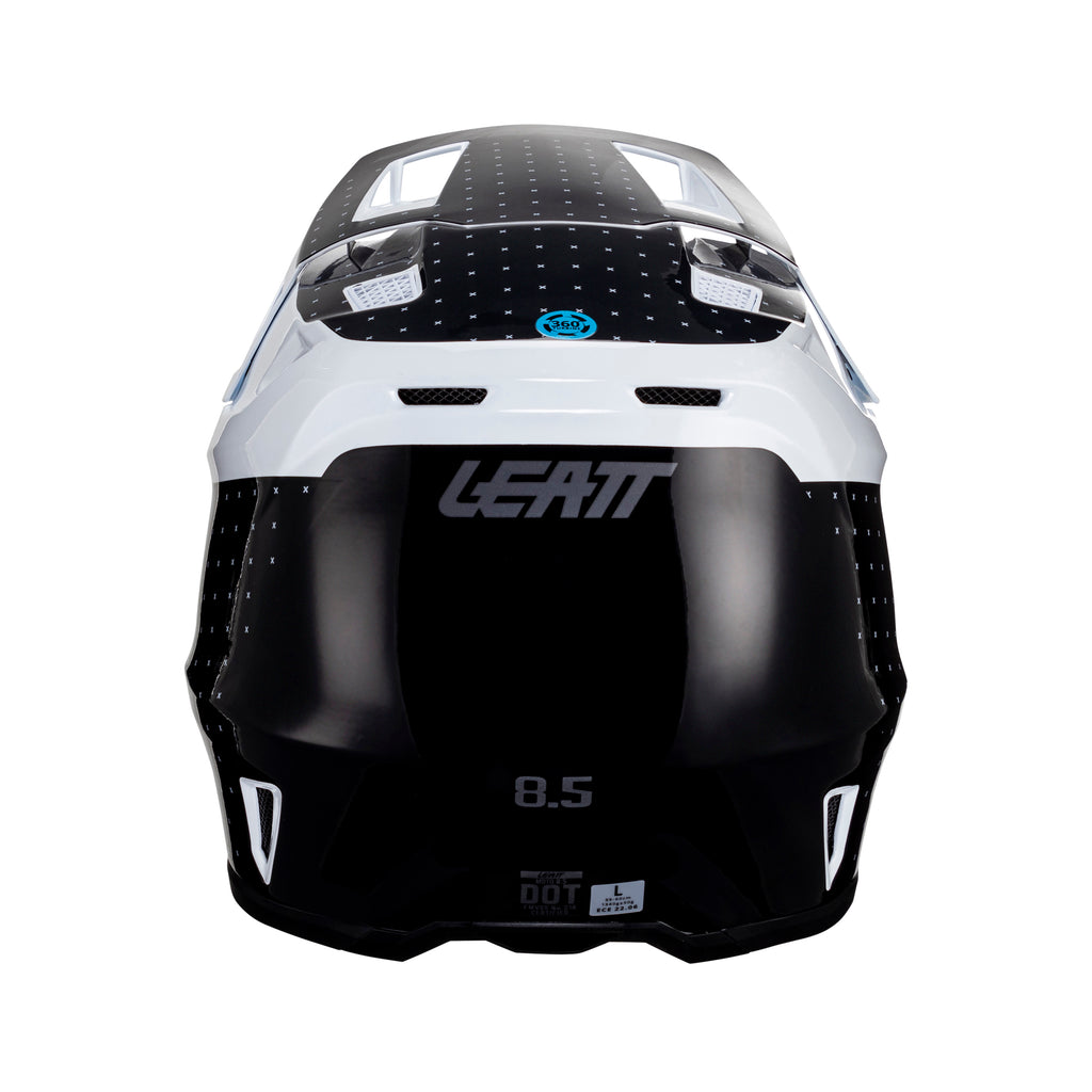 CAPACETE LEATT 8.5 PRETO/BRANCO - M - 1024060102