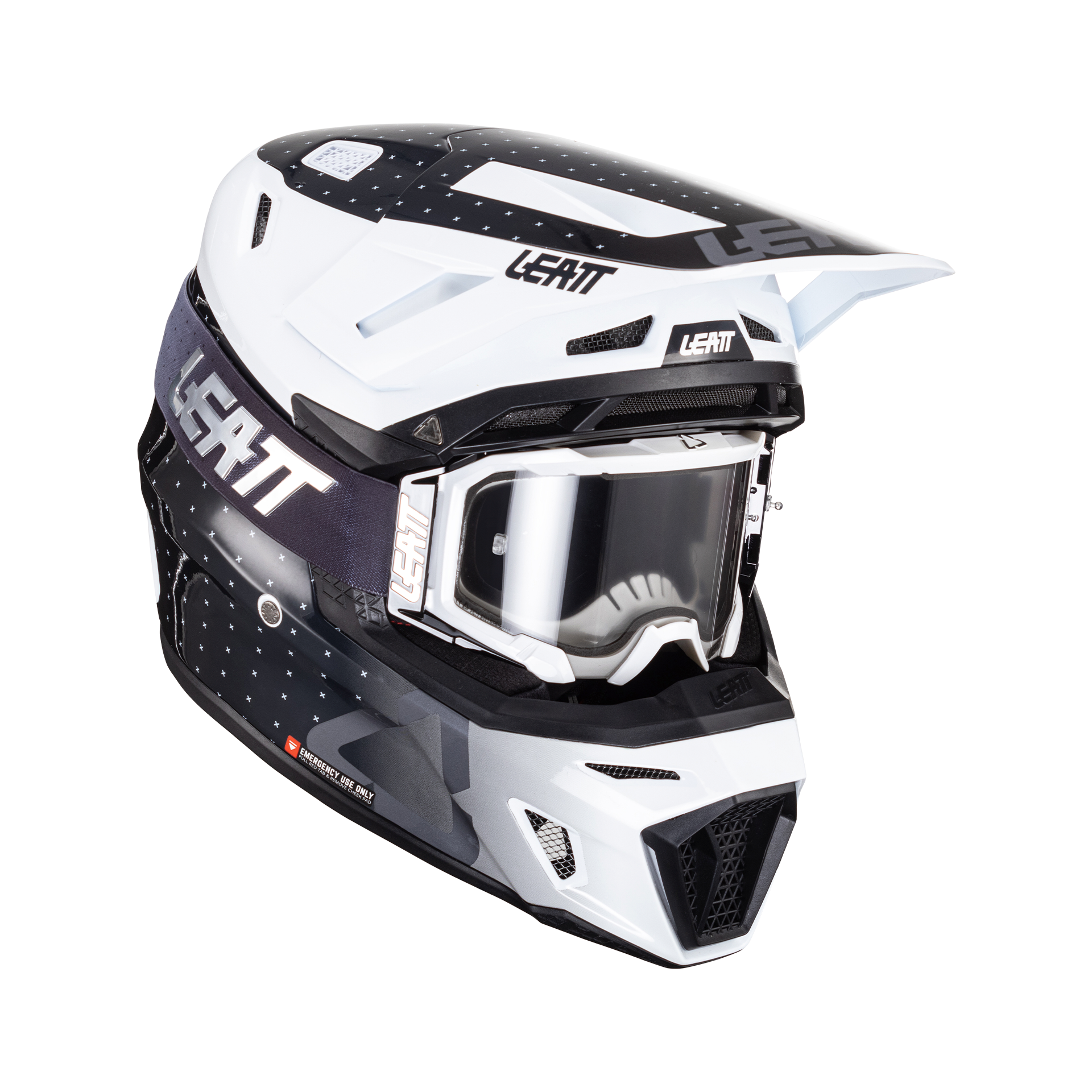 CAPACETE LEATT 8.5 PRETO/BRANCO - L - 1024060103