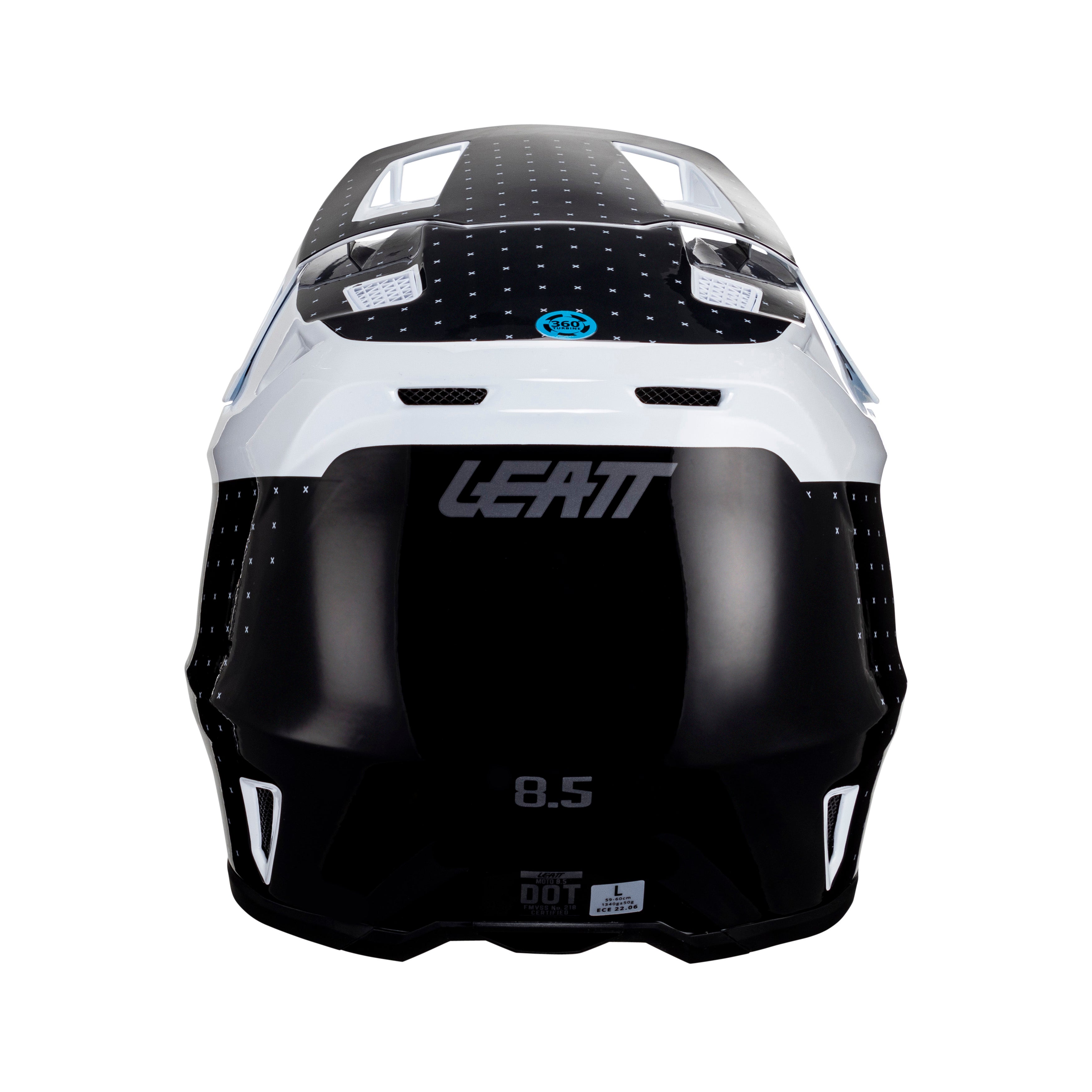 CAPACETE LEATT 8.5 PRETO/BRANCO - L - 1024060103