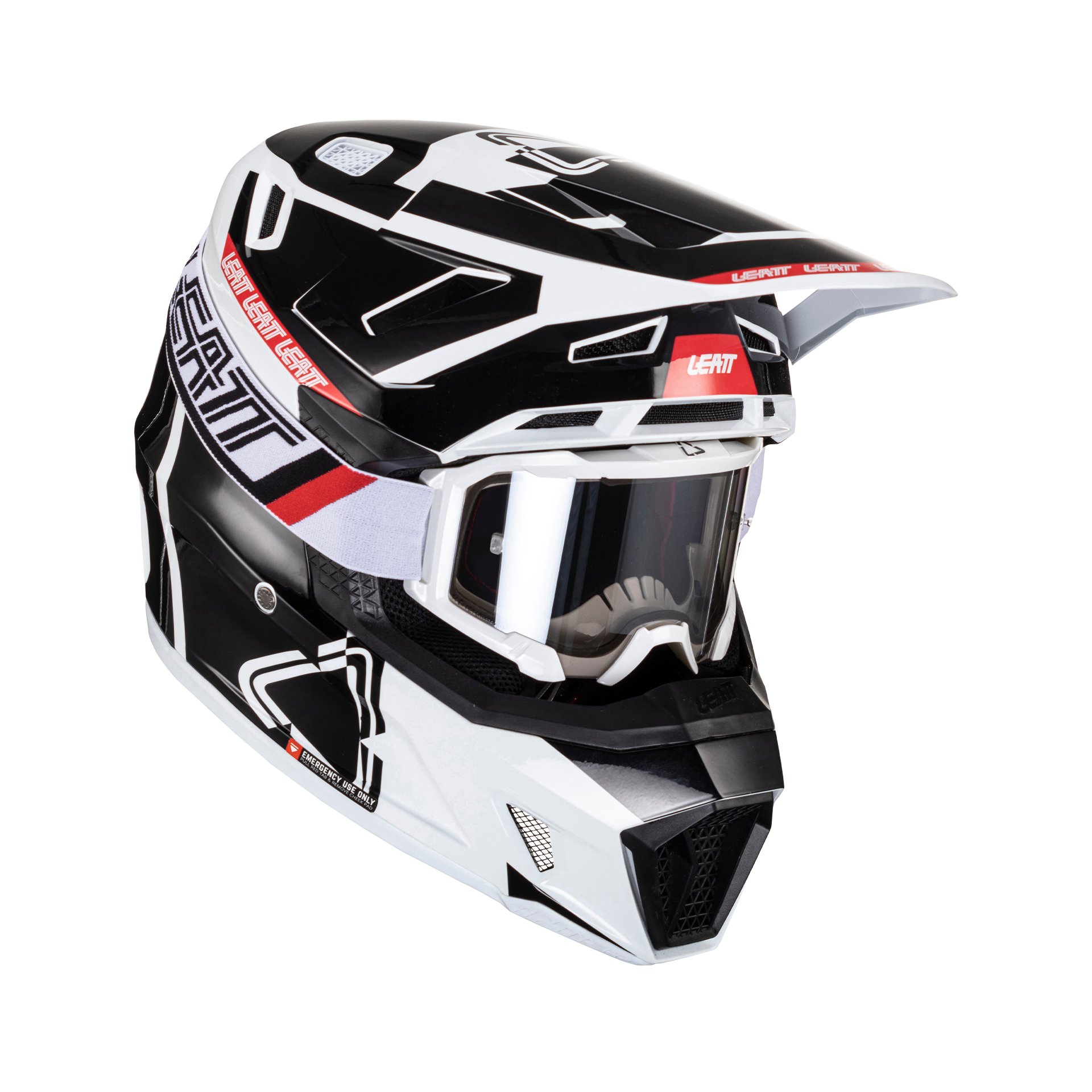 CAPACETE LEATT 7.5 PRETO/BRANCO - L - 1024060243