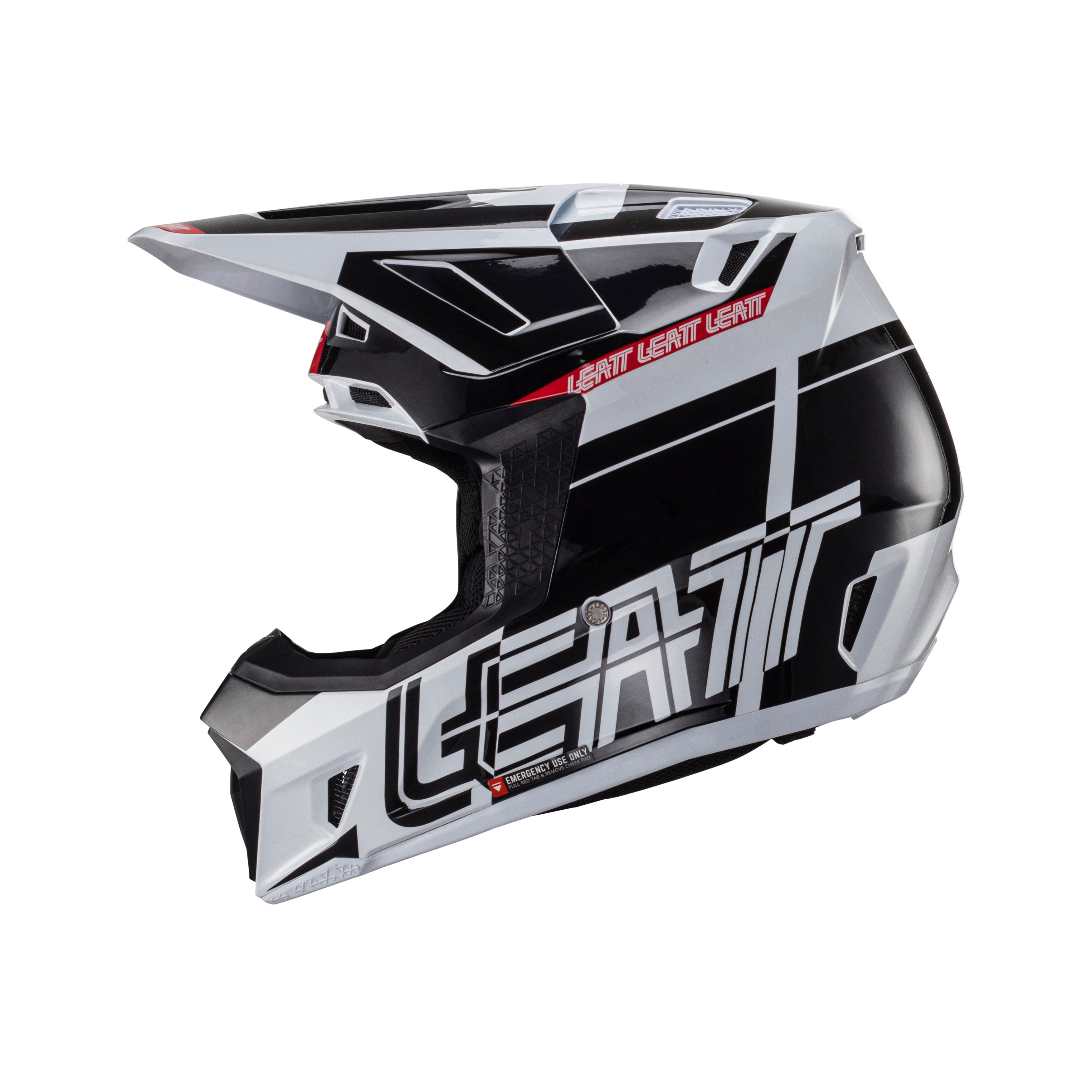 CAPACETE LEATT 7.5 PRETO/BRANCO - L - 1024060243