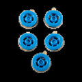 TURBINAS 360º C/ AUTOCOLANTE + PIN (PACK 5) - 4015100170