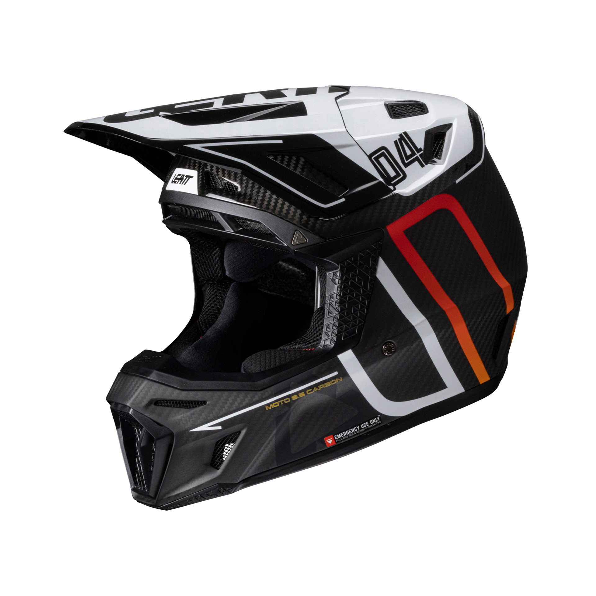 CAPACETE LEATT 9.5 CARBON/BRANCO - XL - 1025100124 -