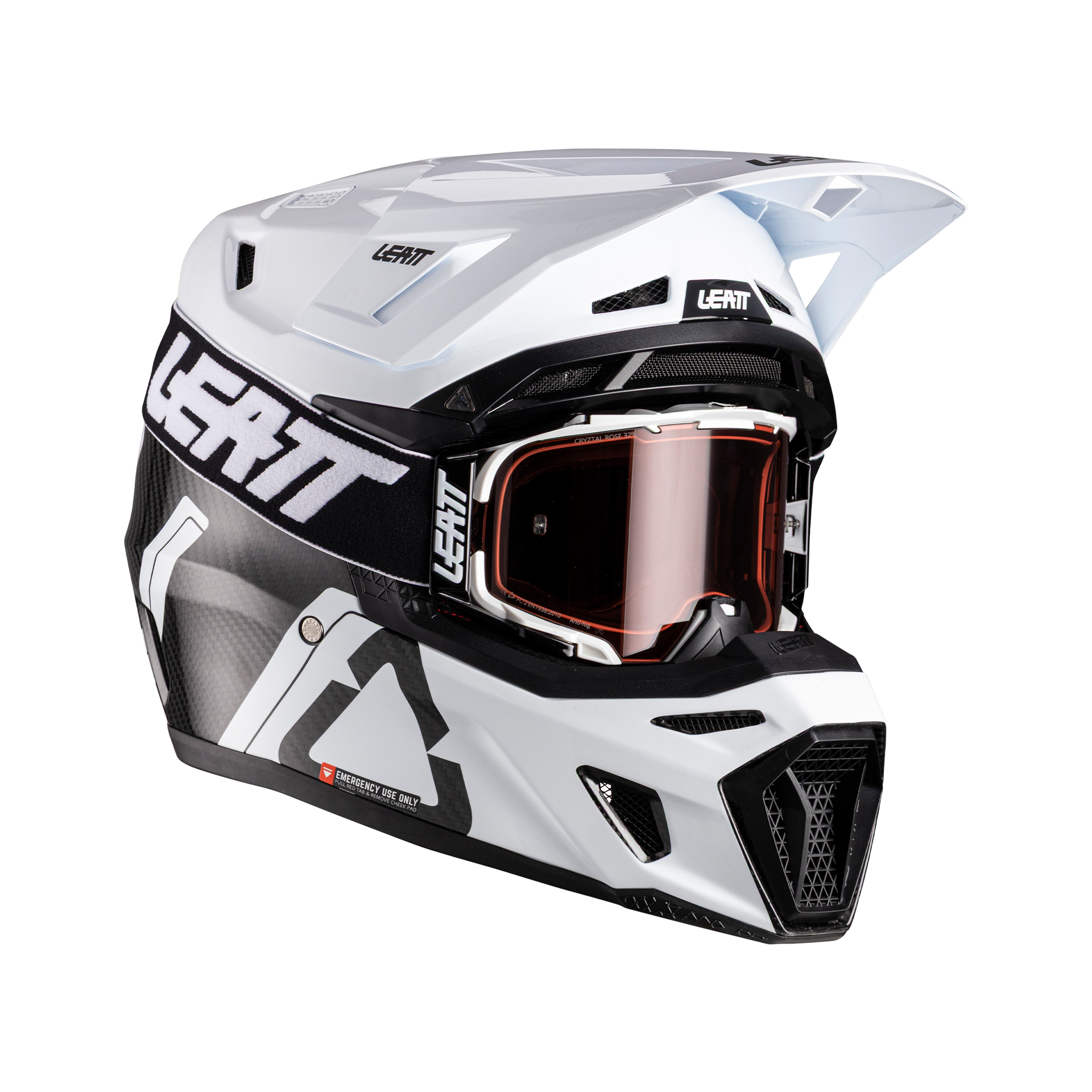 CAPACETE LEATT 9.5 CARBON/BRANCO - XL - 1026000104