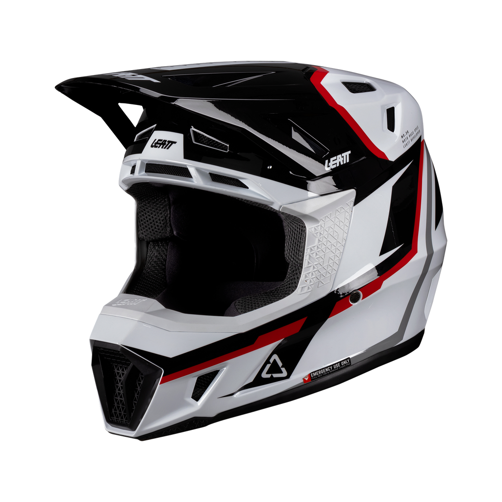 CAPACETE LEATT 7.5 BRANCO/VERMELHO - M - 1026000502