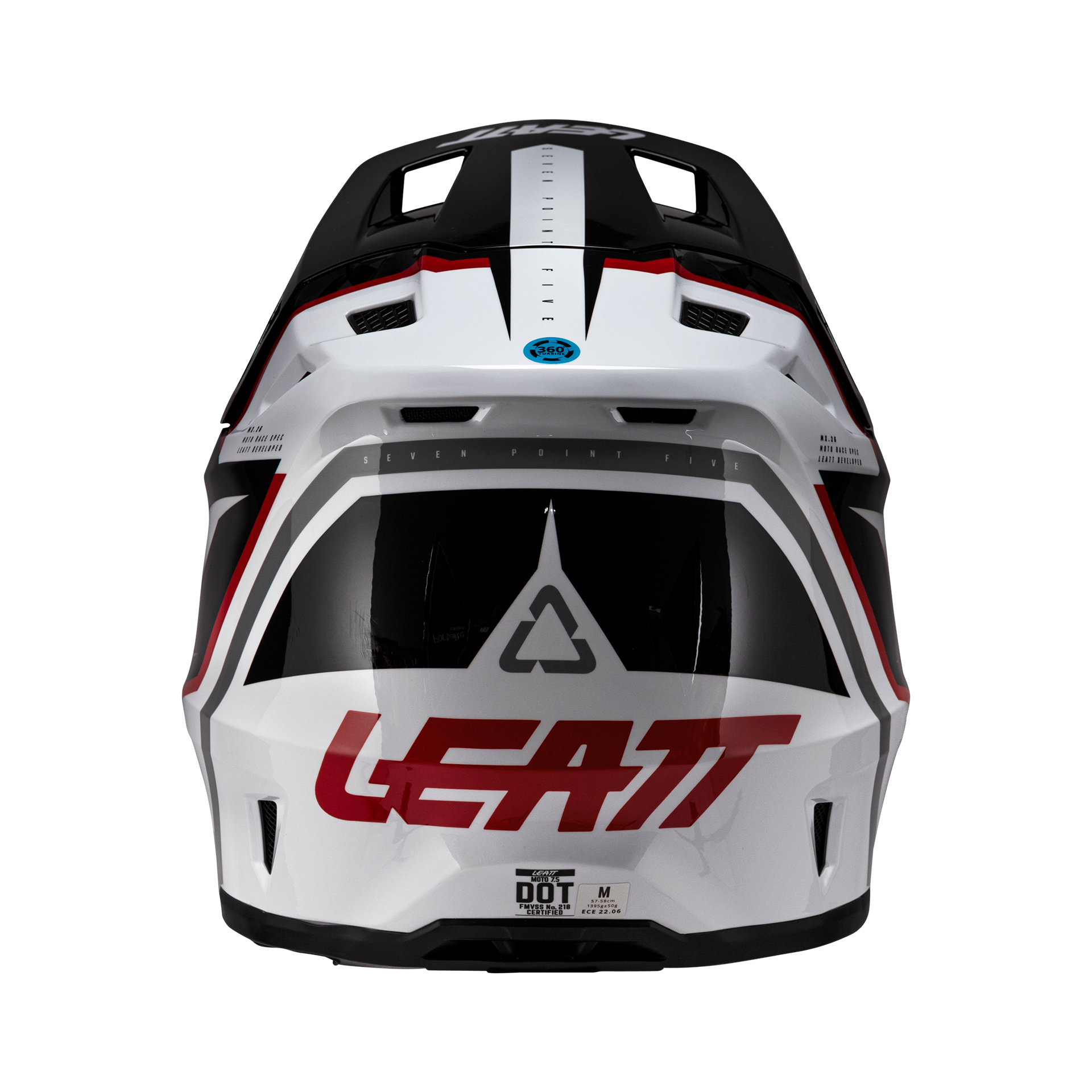 CAPACETE LEATT 7.5 BRANCO/VERMELHO - M - 1026000502