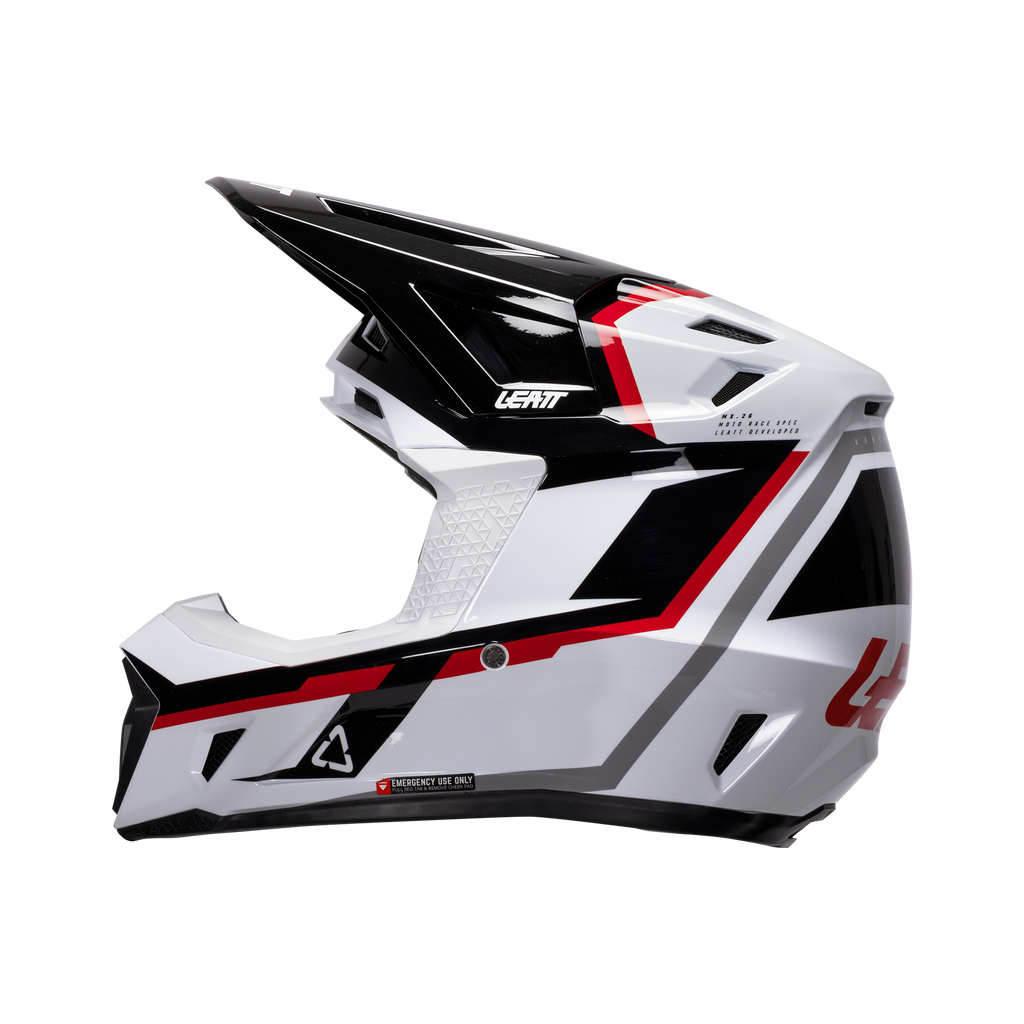 CAPACETE LEATT 7.5 BRANCO/VERMELHO - L - 1026000503