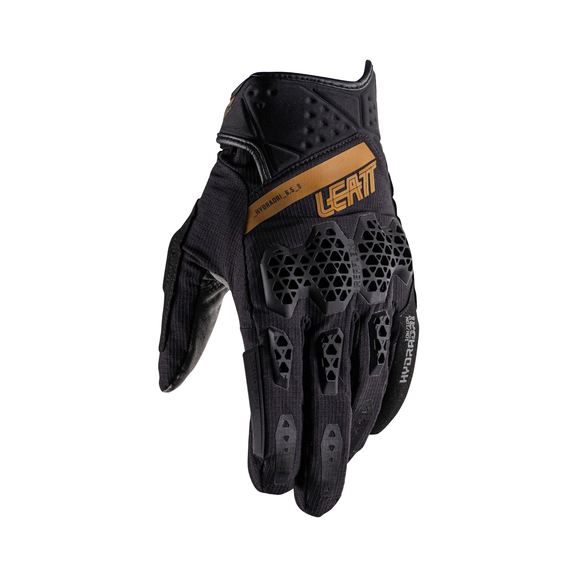 LUVAS LEATT ADV 6.5 HYDRADRI SHORT STEALTH PRETO/CINZA - M - 6026003552