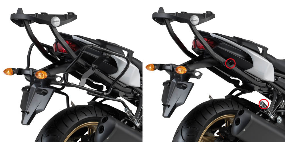 KLXR366 RACK MALAS LATERAIS FZ8 10/15 -
