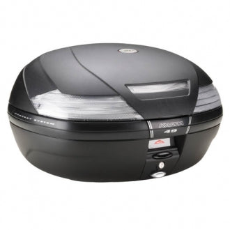 K49NT TOP CASE 49L PRETO C/ REFLECTORES TRANSP.
