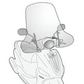 2114AK VIDRO KAPPA YAMAHA D´ELIGHT 114 13/16 TRANSPARENTE