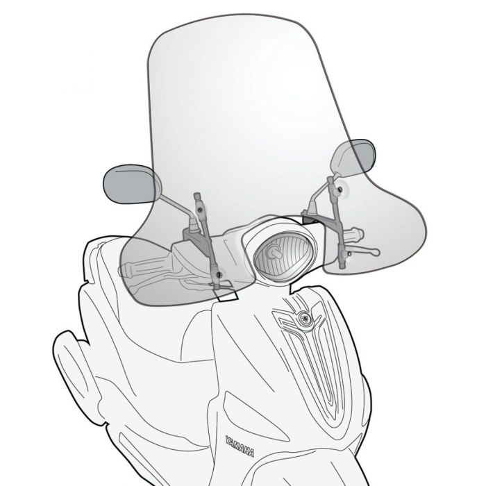 2114AK VIDRO KAPPA YAMAHA D´ELIGHT 114 13/16 TRANSPARENTE