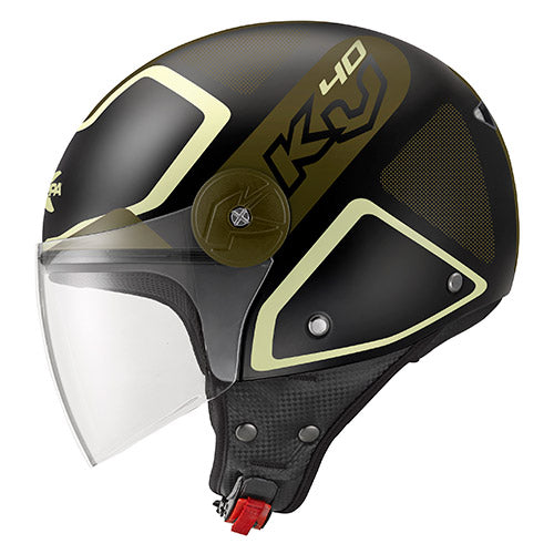 CAPACETE KAPPA KV40 SHAPES PRETO MAT/CASTANHO - S - HKKV40FSPBG56 -