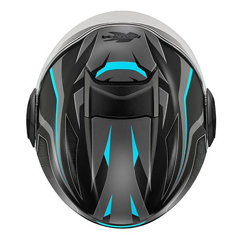 CAPACETE KAPPA KV37 EVO SHARP PRETO MAT/AZUL - S - HKKV37RSAPT56 -