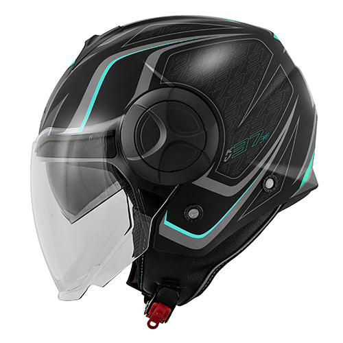 CAPACETE KAPPA KV37 EVO SHARP PRETO MAT/AZUL - L - HKKV37RSAPT60 -