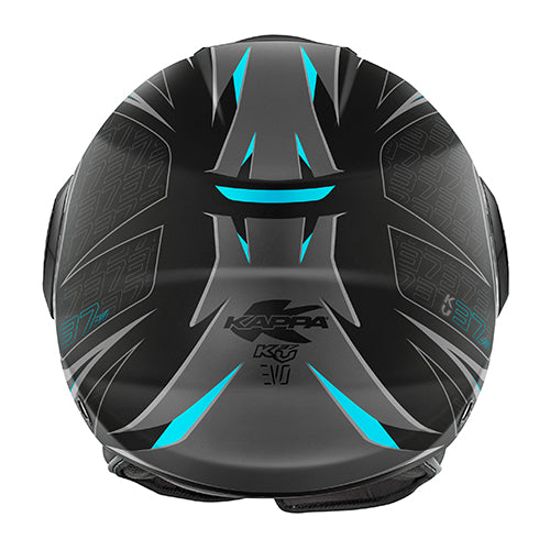CAPACETE KAPPA KV37 EVO SHARP PRETO MAT/AZUL - L - HKKV37RSAPT60 -