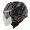 CAPACETE KAPPA KV37 EVO SHARP TITANIO MAT/VERMELHO - XL - HKKV37RSATR61 -