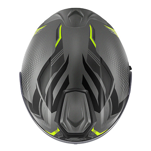 CAPACETE KAPPA KV50 ESCALADE TITANIO MAT/AMARELO - M - HKKV50FSCTY58 -