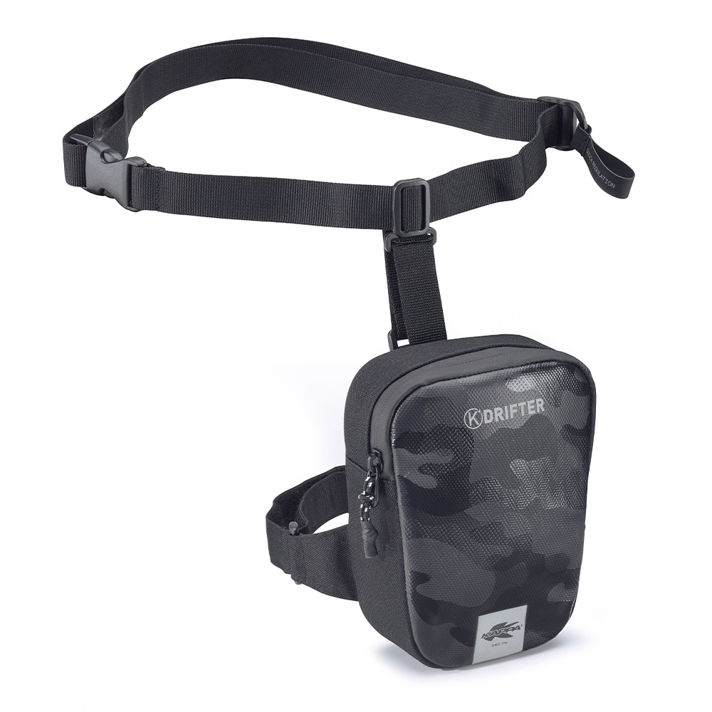 DR03 BOLSA DE PERNA/CINTURA KAPPA DRIFTER PRETO
