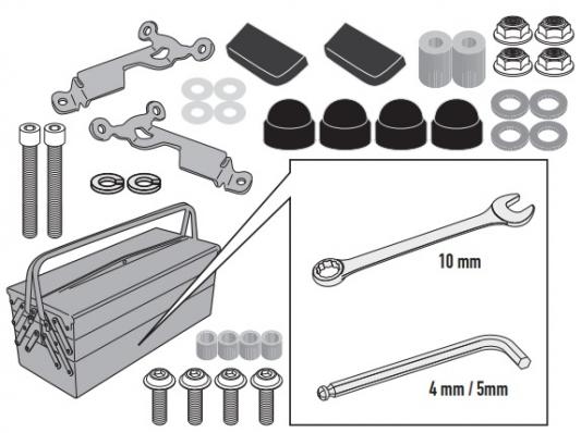 A1200AK KIT P/VIDRO KAPPA HONDA CB750 HORNET 23/24
