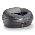 K466NT2 TOP CASE 46L PRETO C/ BASE 628 REFLECT CINZA