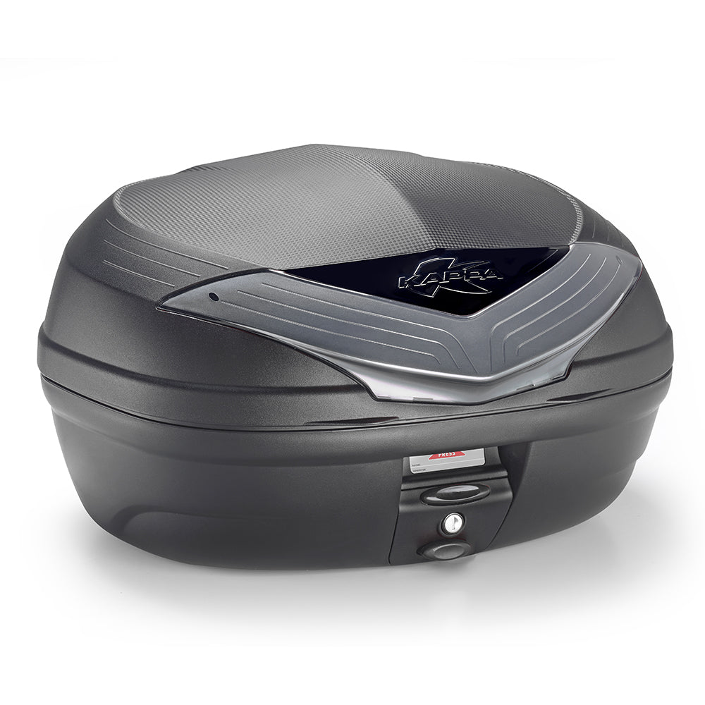 K466NT2 TOP CASE 46L PRETO C/ BASE 628 REFLECT CINZA