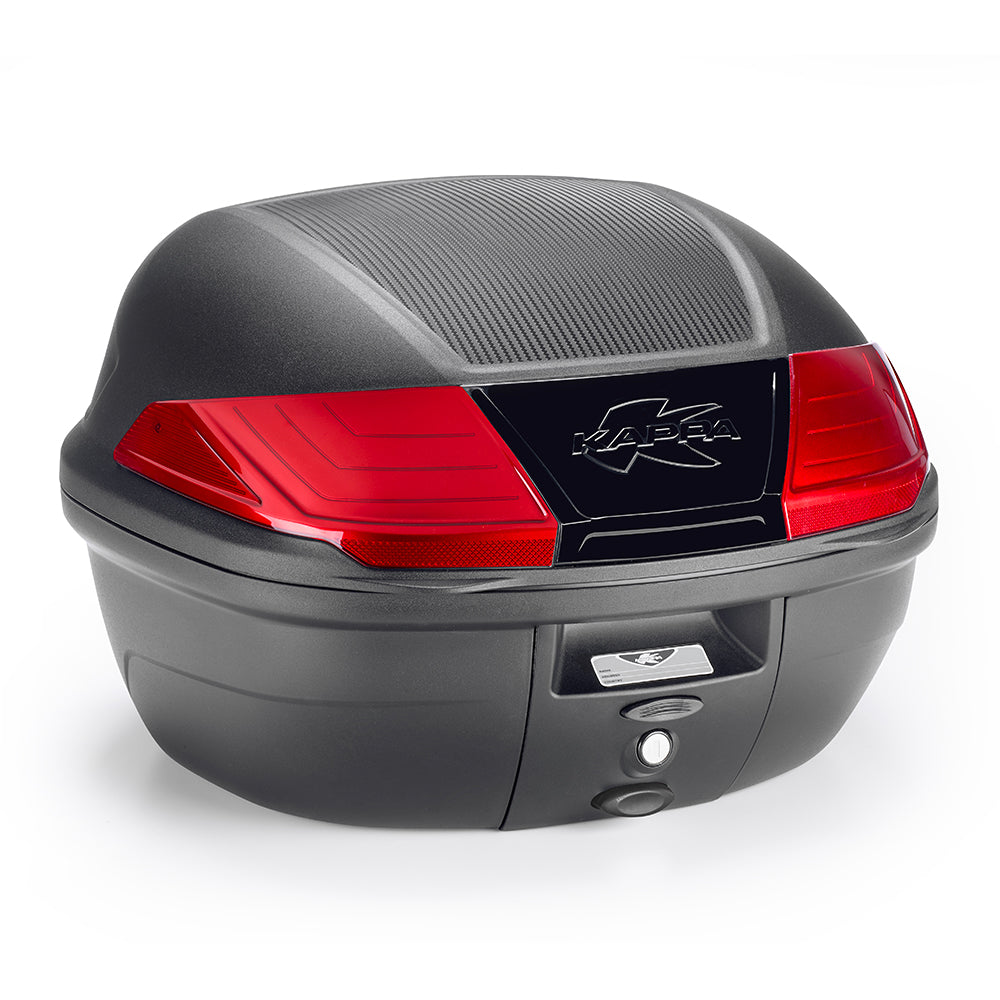 K400N2 TOP CASE RESTYLING  40L PRETO C/ REFLECTOR VERMELHO