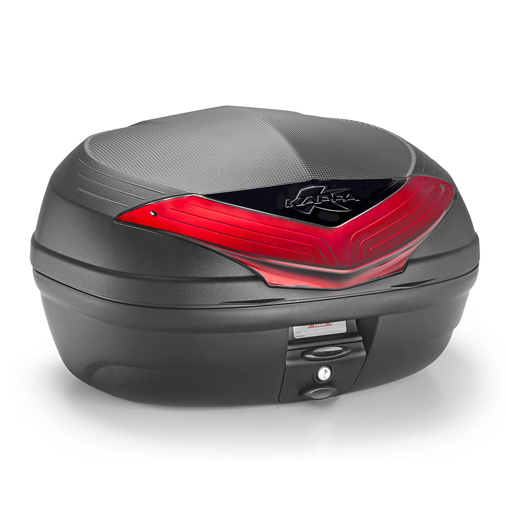 K466N2 TOP CASE 46L PRETO C/ BASE 628 REFLETOR VERMELHO