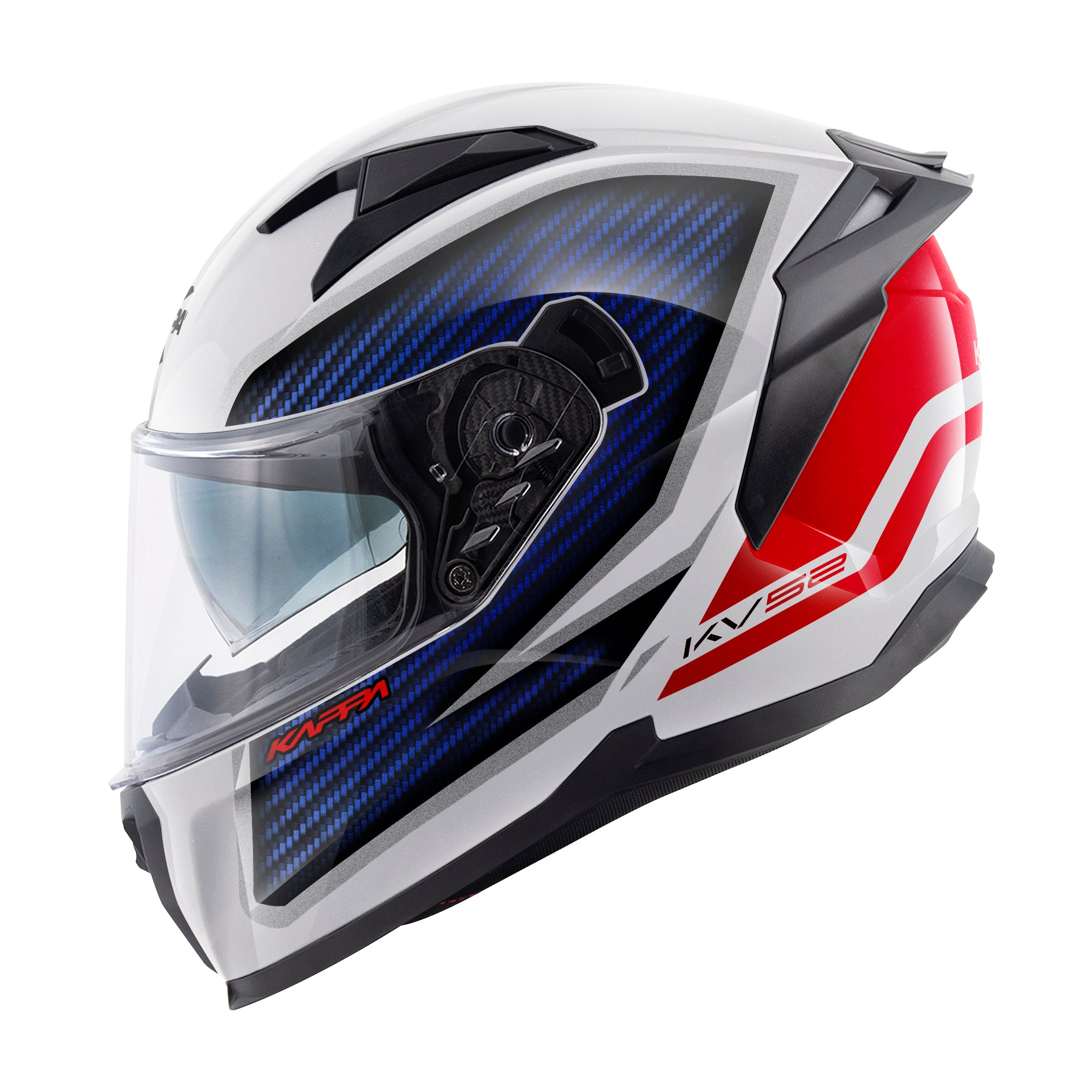 CAPACETE KAPPA KV52 KRONOS BRANCO/AZUL/VERMELHO - L - HKKV52FKRWL60