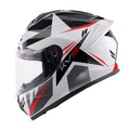 CAPACETE KAPPA KV51 ZENITH BRANCO/PRETO/VERMELHO - M - HKKV51FZHWB58 -