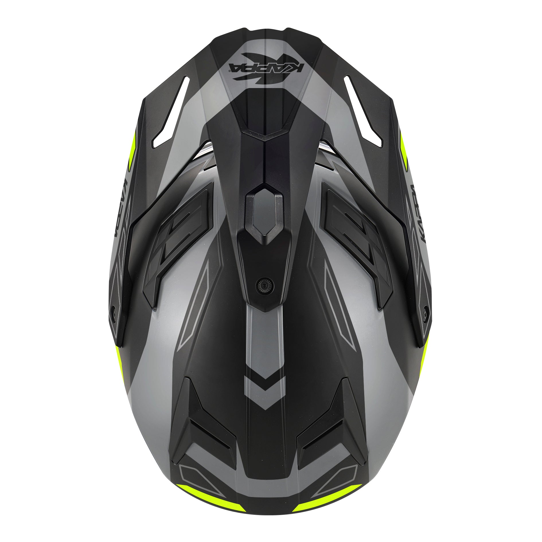 CAPACETE KAPPA KV33 ENDURO WIZARD CINZA MAT/PRETO/AMARELO - L - HKKV33FWZTY60