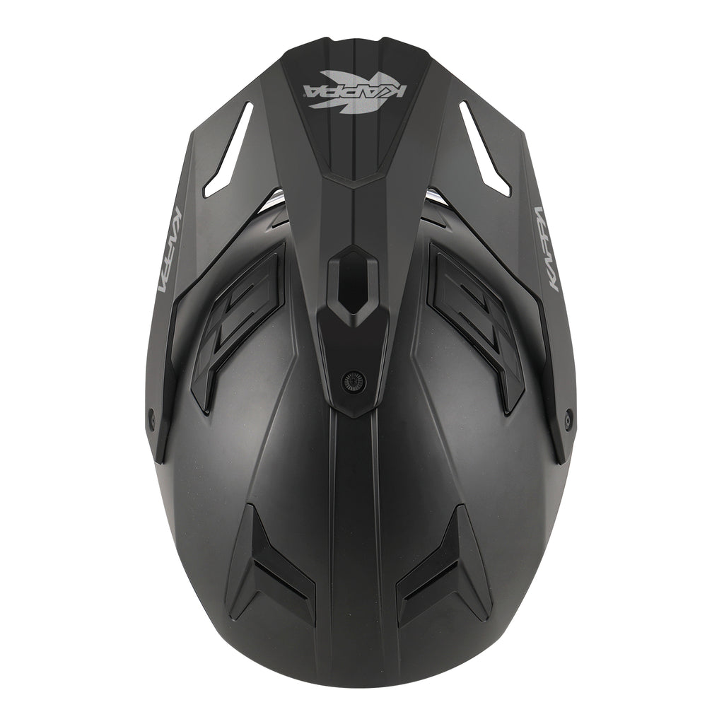 CAPACETE KAPPA KV33 ENDURO SOLID PRETO MAT - M - HKKV33BN90058