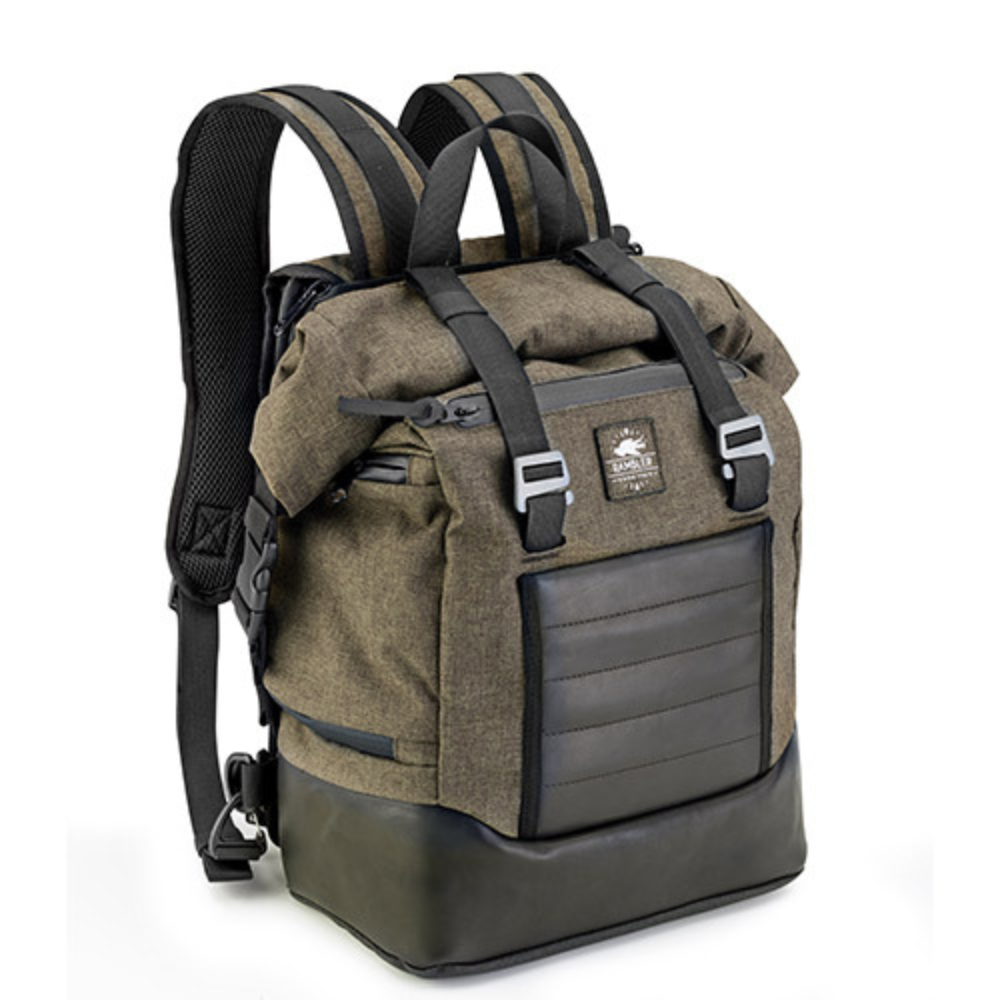 RB105 BOLSA LATERAL KAPPA CAFE RACER CONVERTIVEL P/MOCHILA VERDE
