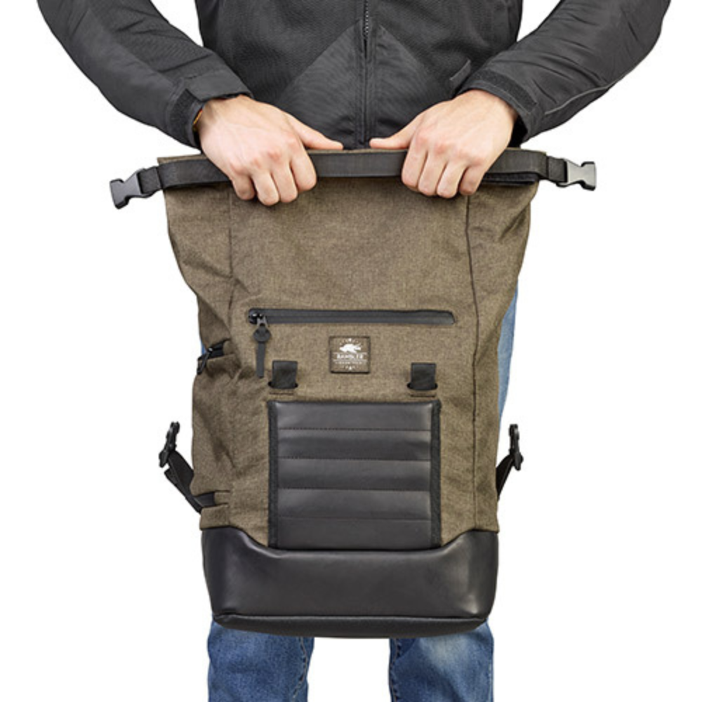 RB105 BOLSA LATERAL KAPPA CAFE RACER CONVERTIVEL P/MOCHILA VERDE