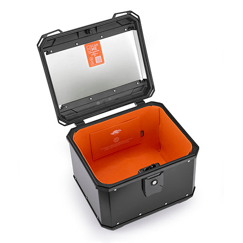 KMX500B TOP CASE K-METROBOX ALUMINIO PRETO 50LTS MONOLOCK