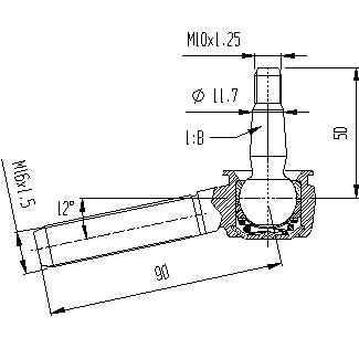 2160M ROTULA SUSPENSAO YAMAHA RAPTOR 660/350/700 YFZ 450 05/06