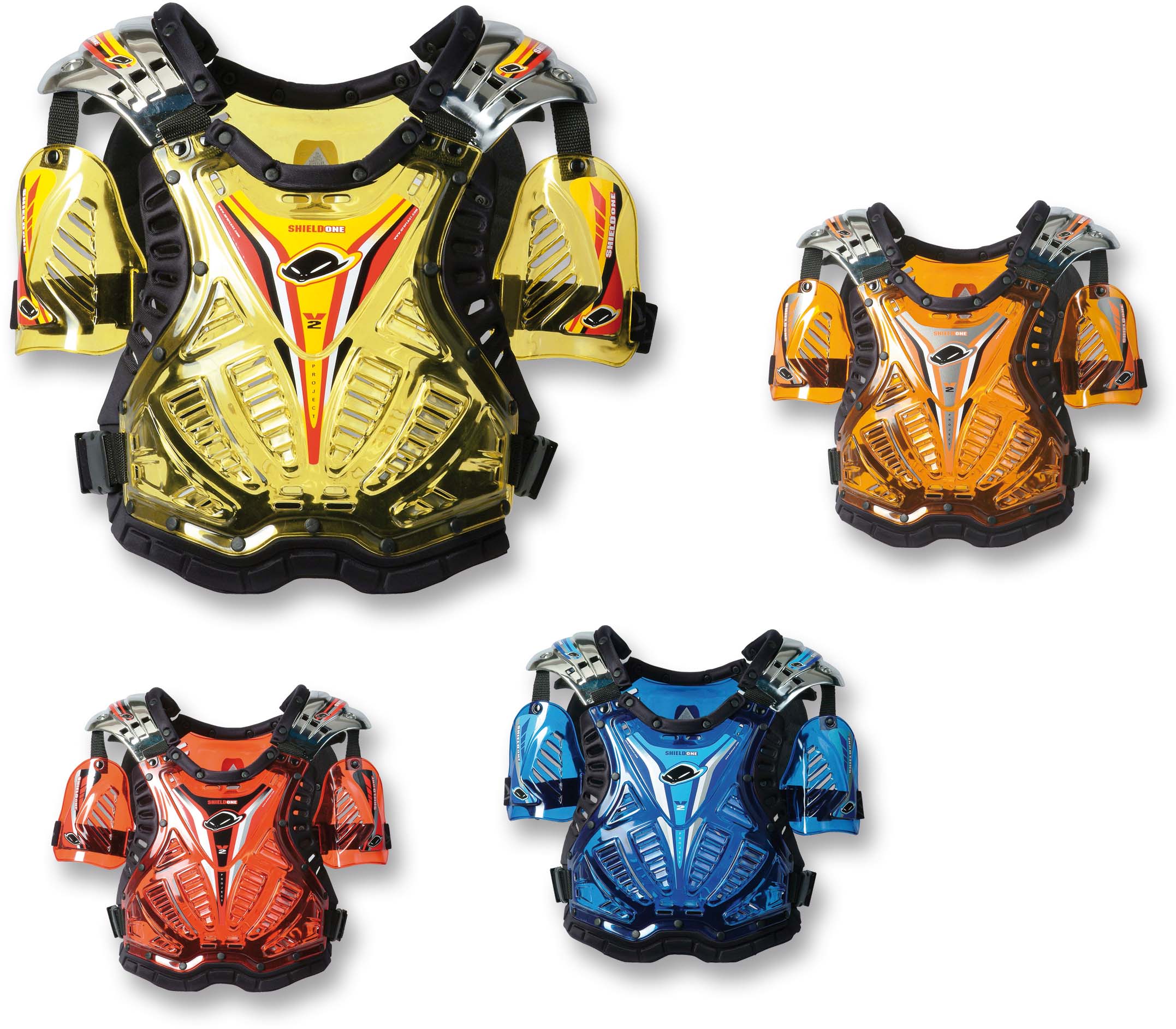 PEITORAL SHIELD ONE TRANSP/AZUL PT02064/CLC