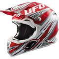 CAPACETE UFO WARRIOR TRAIL HE001 VERMELHO/BRANCO (B) - XL  -