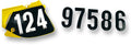 JOGO 5 NUMEROS ENDURO 13CM PRETOS-AD02482/K7 - 7