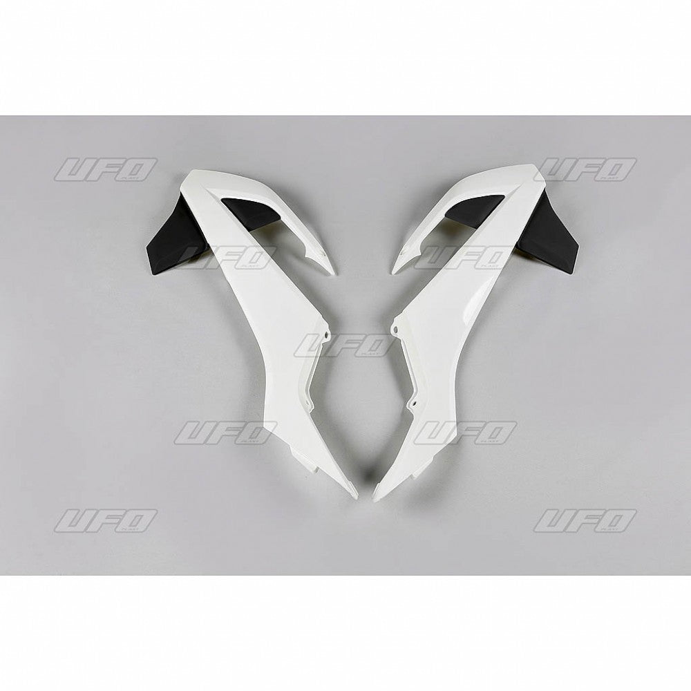 TAMPAS RADIADOR KTM SX65 16/18 BRANCO/PRETO - KT04073/999K