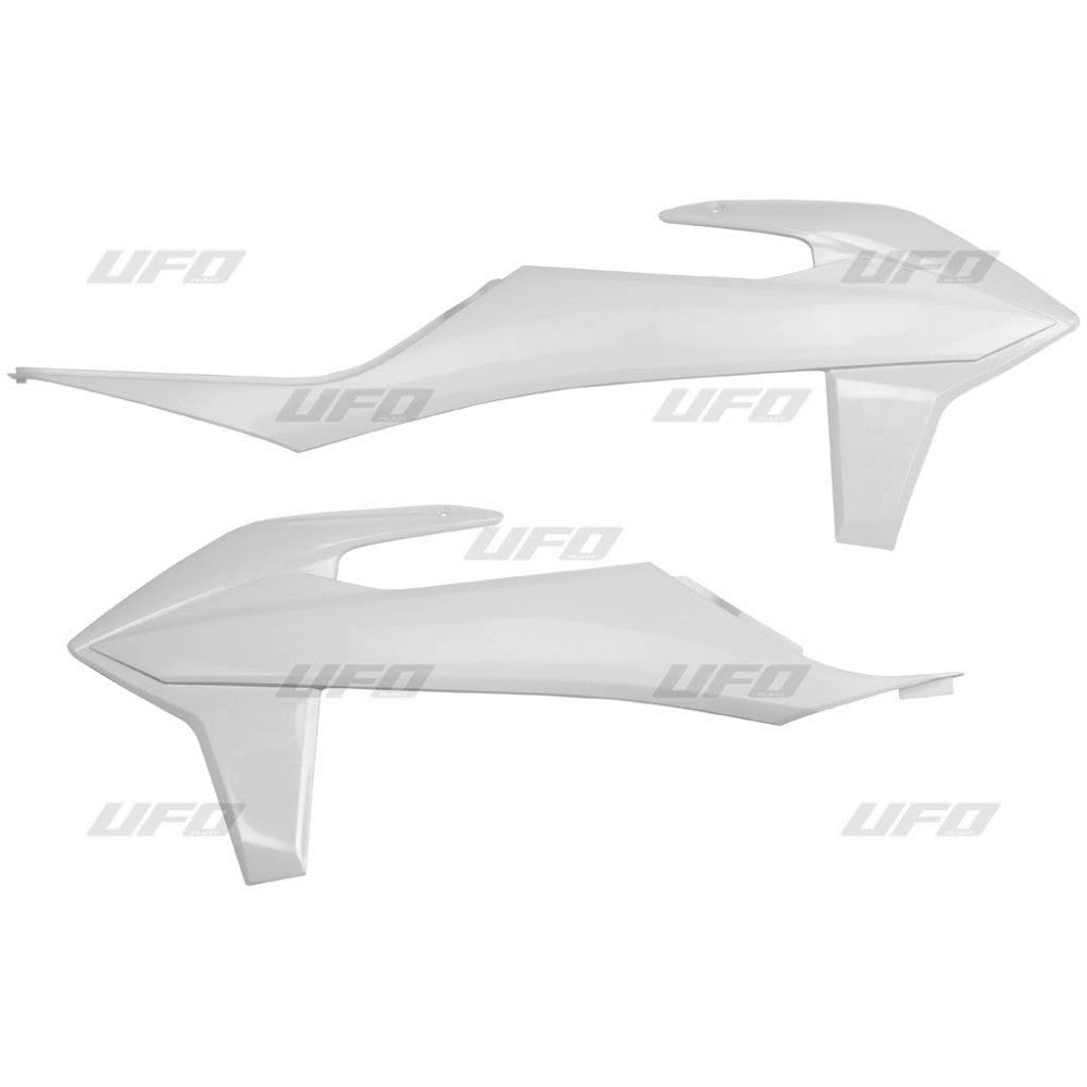 TAMPAS RADIADOR KTM SXF 19 BRANCO - KT04092/047