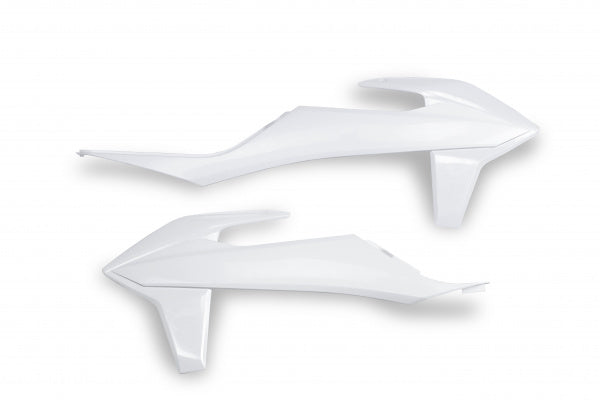 TAMPAS RADIADOR KTM SX/EXC 19/21 BRANCO - KT04092/042