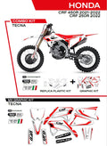 KIT PLASTICOS COMBO TECNA CRF250/450R (21/22) BRANCO C125AD009/041