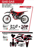 KIT PLASTICOS COMBO TECNA GAS GAS MC250/450F 21/22 PRETO C702AD004/001