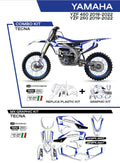 KIT PLASTICOS COMBO TECNA YAMAHA YZF250/450 19/22 BRANCO C321AD039/046