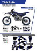 KIT PLASTICOS COMBO TECNA YAMAHA YZF250/450 19/22 PRETO C321AD039/001