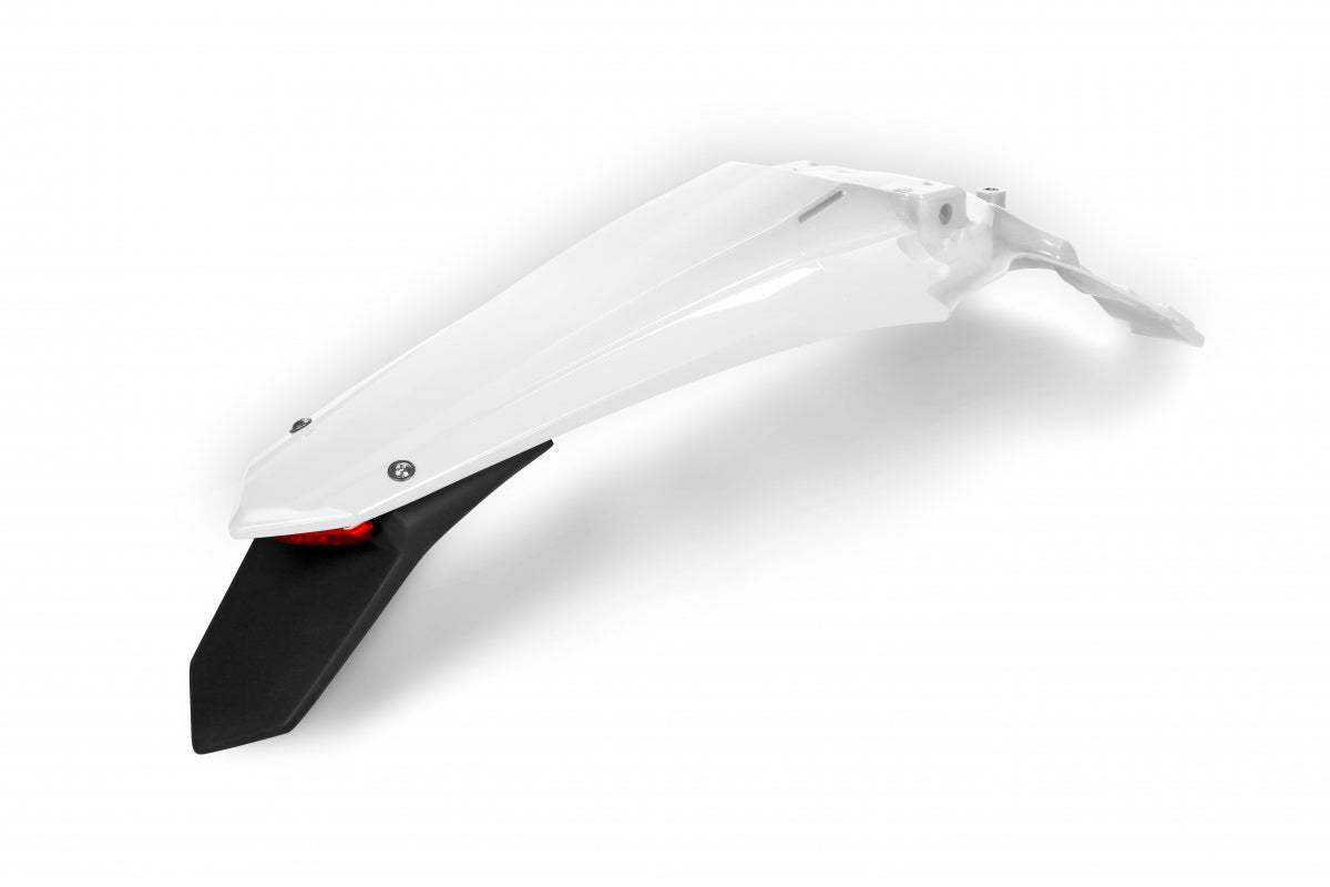 GUARDA LAMAS TRAS COM LED KXF250 21/23 KXF450 19/23 BRANCO - KA04750/047